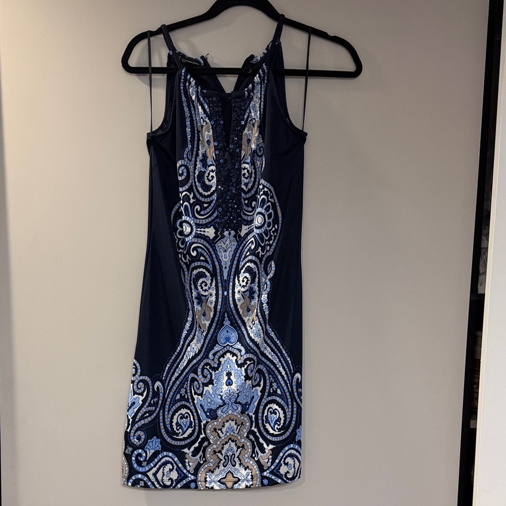 💙 Inc. Petite Paisley Sequin Dress